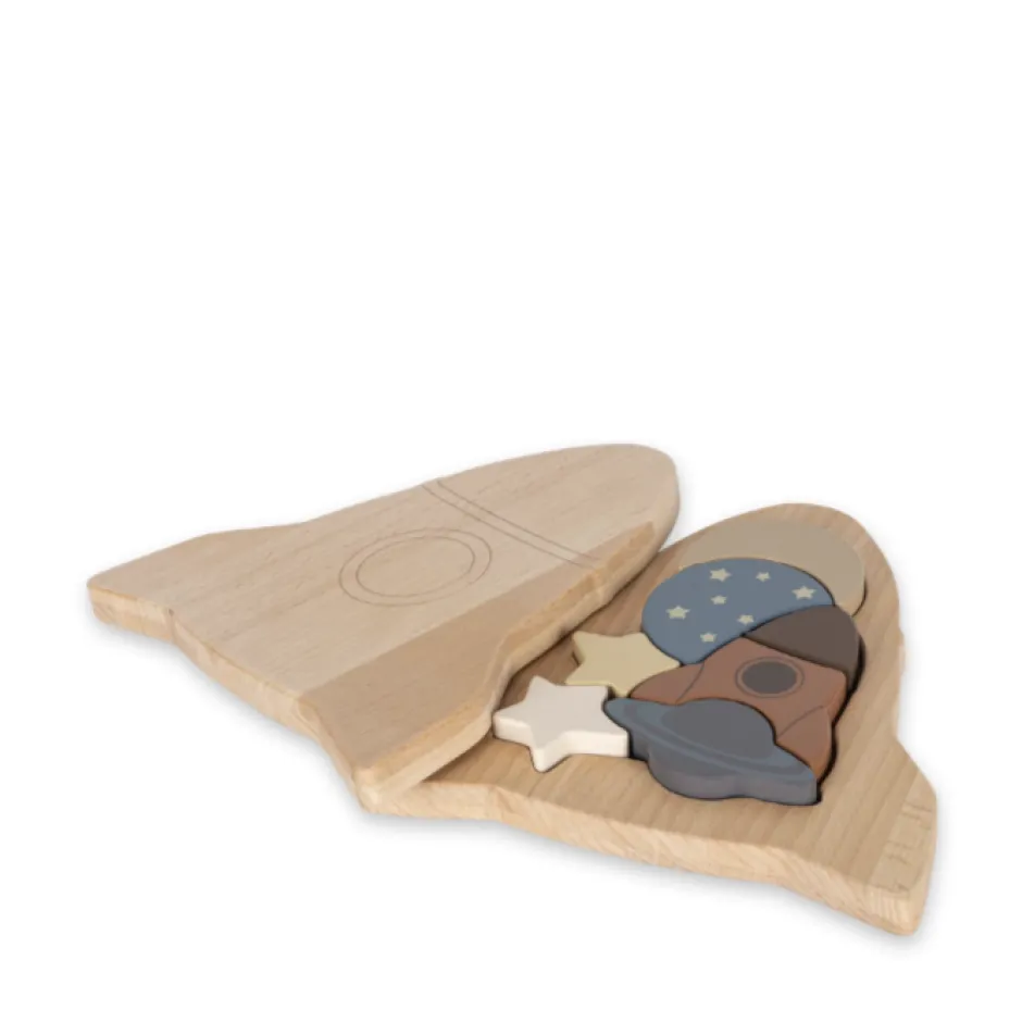 Best Houten puzzel raket | Multi color | Puzzels|Houten Speelgoed