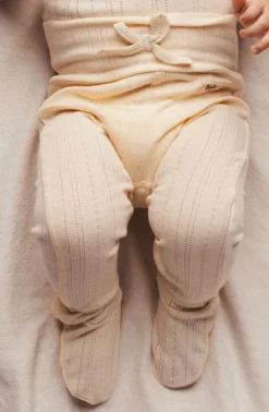 Discount Jersey pointelle legging Catarina | Creme oat | DAMES Broeken & Leggings|Broeken & Leggings