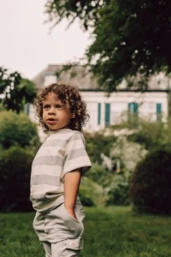 Online Jersey tee Covas | Vanilla striped | Shirts