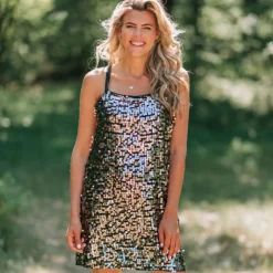 New Jurk Quinn | Silver sequins | Gestuz DAMES Jurken