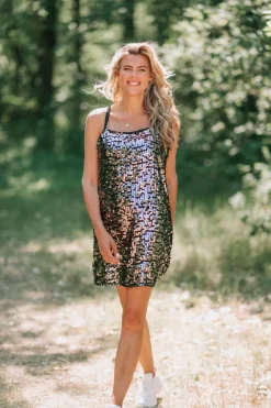 New Jurk Quinn | Silver sequins | Gestuz DAMES Jurken