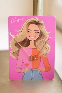 New Ketting double hearts | Goud | Studio Poespas DAMES Sieraden|Snøpskes