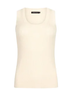 Hot Knitted top Keely | Ecru | DAMES Basics|Tops