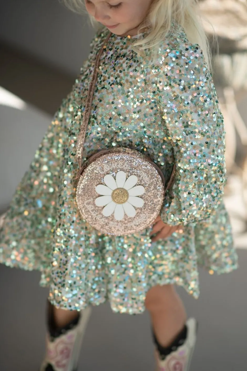 Outlet Lila sequins dress | Green | DAMES Jurken & Salopettes|Jurken