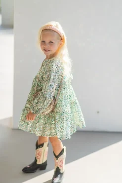 Outlet Lila sequins dress | Green | DAMES Jurken & Salopettes|Jurken