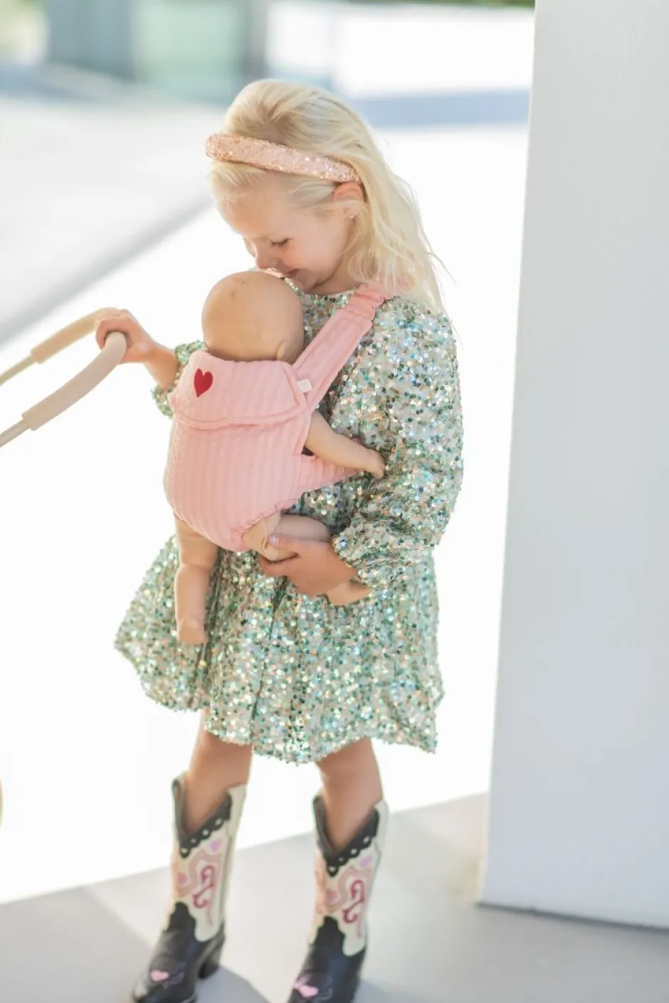 Outlet Lila sequins dress | Green | DAMES Jurken & Salopettes|Jurken