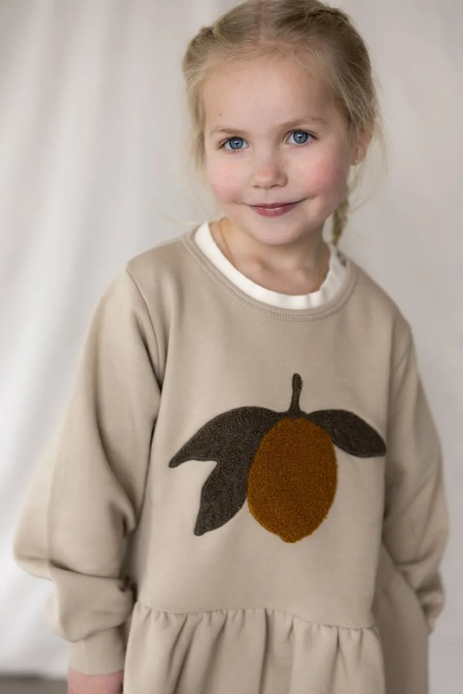 Best Lou Terry Sweat Dress | Oxford Tan | DAMES Jurken & Salopettes|Jurken