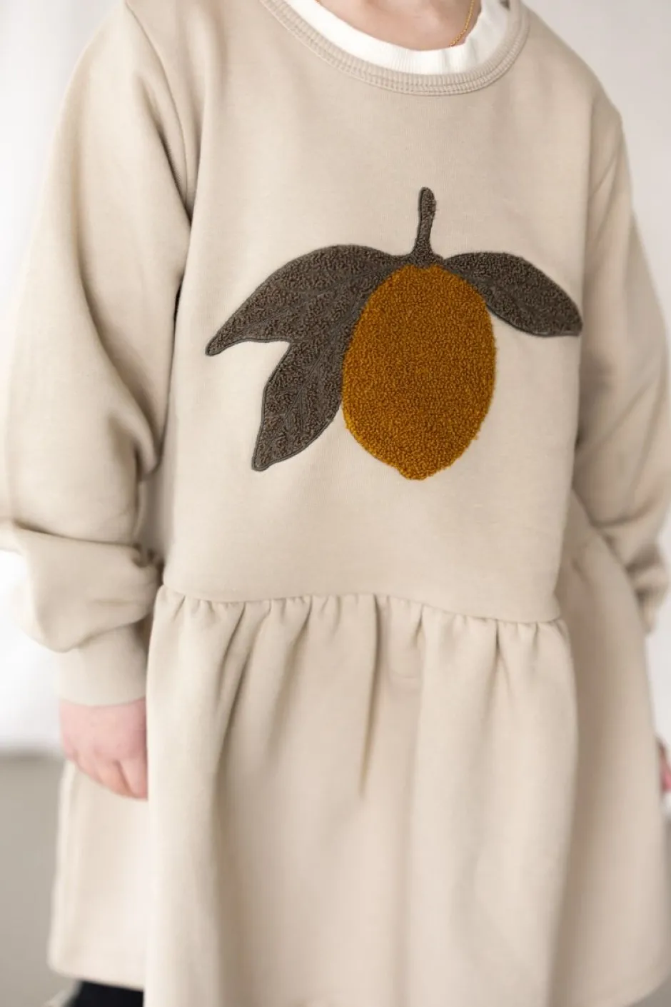 Best Lou Terry Sweat Dress | Oxford Tan | DAMES Jurken & Salopettes|Jurken