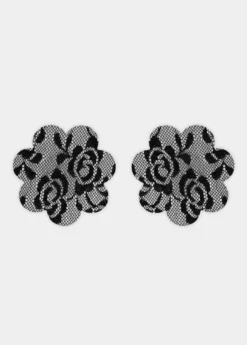 Sale Luxury lace secret covers | Black | DAMES Lingerie