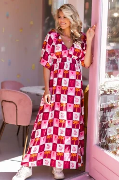 Clearance Maxi dress Kim | Multicolor | Je m鈥檃ppelle x Poespas DAMES Jurken