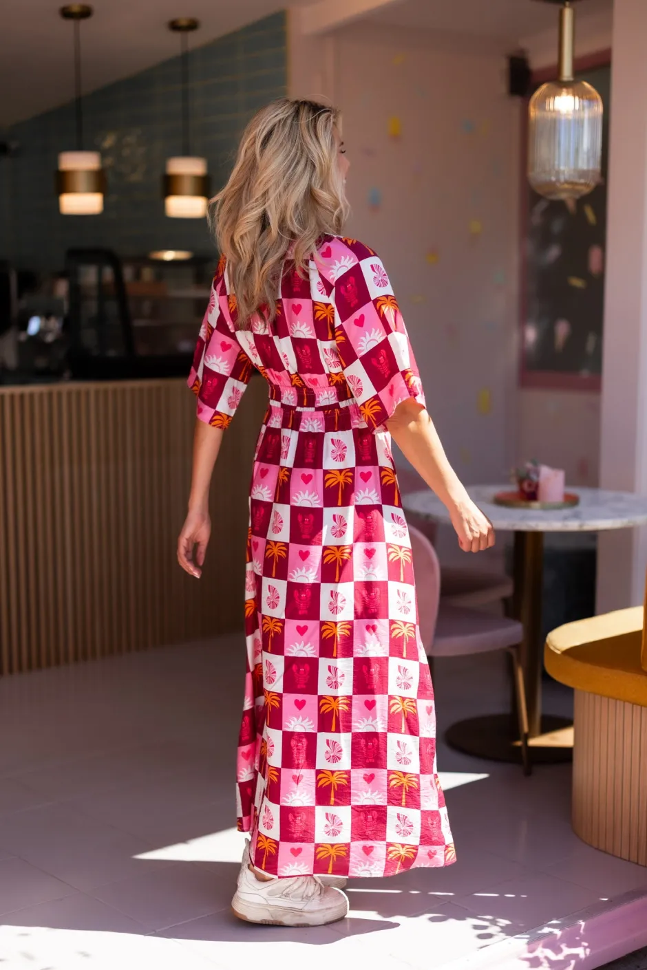 Clearance Maxi dress Kim | Multicolor | Je m鈥檃ppelle x Poespas DAMES Jurken