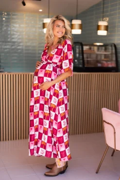 Clearance Maxi dress Kim | Multicolor | Je m鈥檃ppelle x Poespas DAMES Jurken