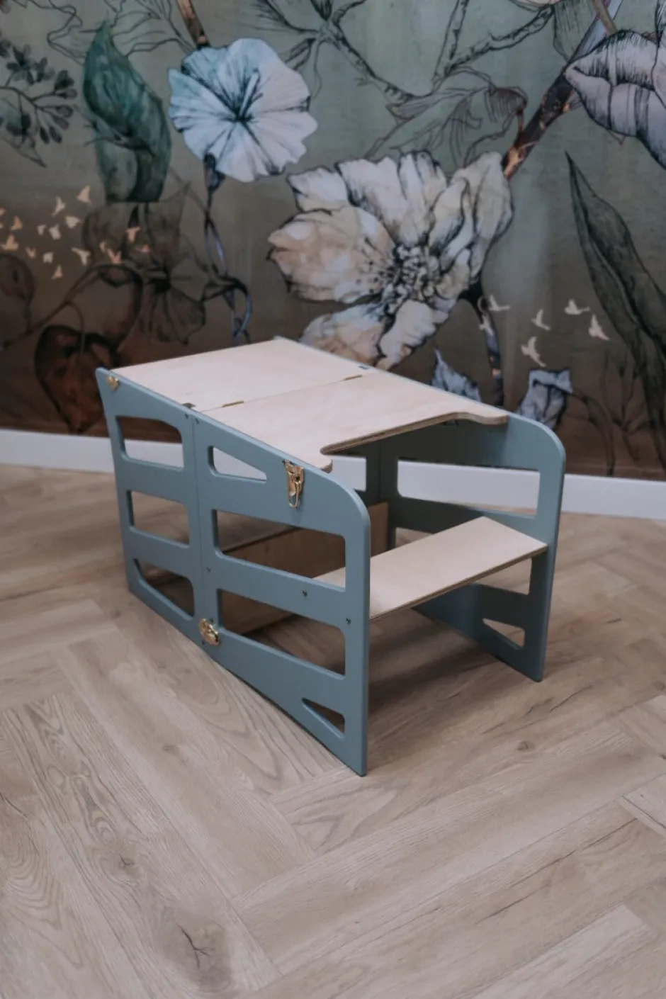 Best Modulair kidsmeubel | Keukenkruk | Bureau | Glijbaan Houten Speelgoed|Educatief Speelgoed