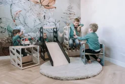 Best Modulair kidsmeubel | Keukenkruk | Bureau | Glijbaan Houten Speelgoed|Educatief Speelgoed