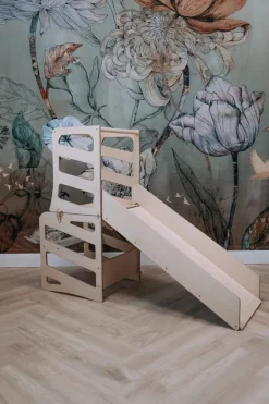 Best Modulair kidsmeubel | Keukenkruk | Bureau | Glijbaan Houten Speelgoed|Educatief Speelgoed