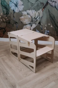 Best Modulair kidsmeubel | Keukenkruk | Bureau | Glijbaan Houten Speelgoed|Educatief Speelgoed