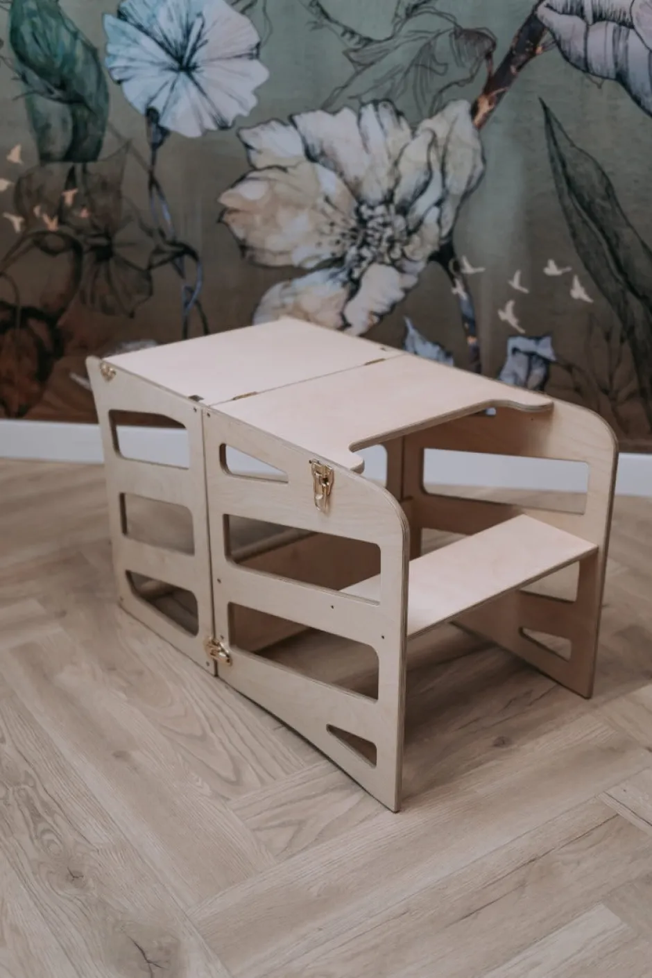 Best Modulair kidsmeubel | Keukenkruk | Bureau | Glijbaan Houten Speelgoed|Educatief Speelgoed