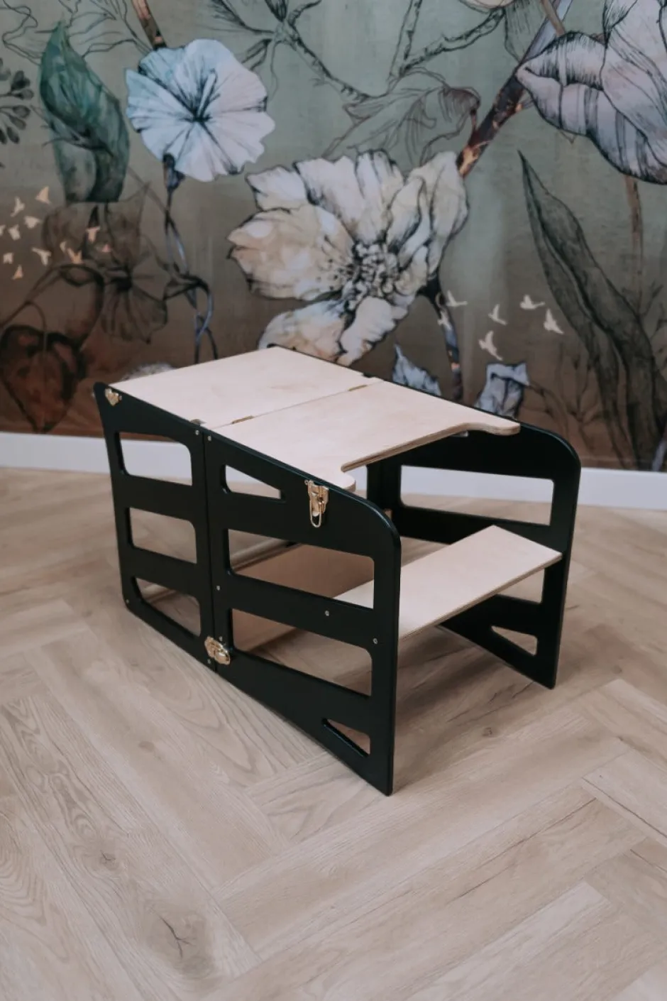 Best Modulair kidsmeubel | Keukenkruk | Bureau | Glijbaan Houten Speelgoed|Educatief Speelgoed