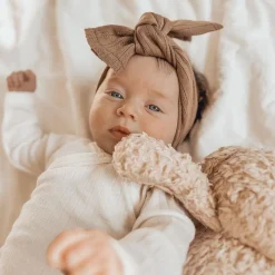 Discount Newborn headwrap pointelle | Cacao | Haaraccessoires|Haaraccessoires