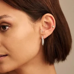 Online Oorbellen Isa | Oval hoops | DAMES Sieraden