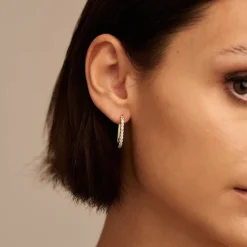 Online Oorbellen Isa | Oval hoops | DAMES Sieraden