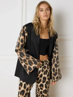 New Oversized blazer Suki | Leopard | DAMES Blazers & Gilets
