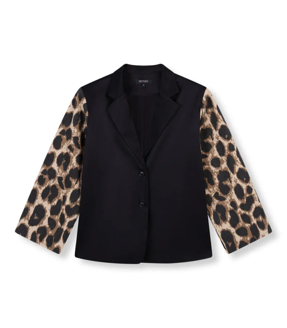 New Oversized blazer Suki | Leopard | DAMES Blazers & Gilets