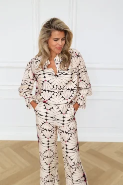 Outlet Oversized blouse Lottie | Flower | DAMES Co-ords|Blouses