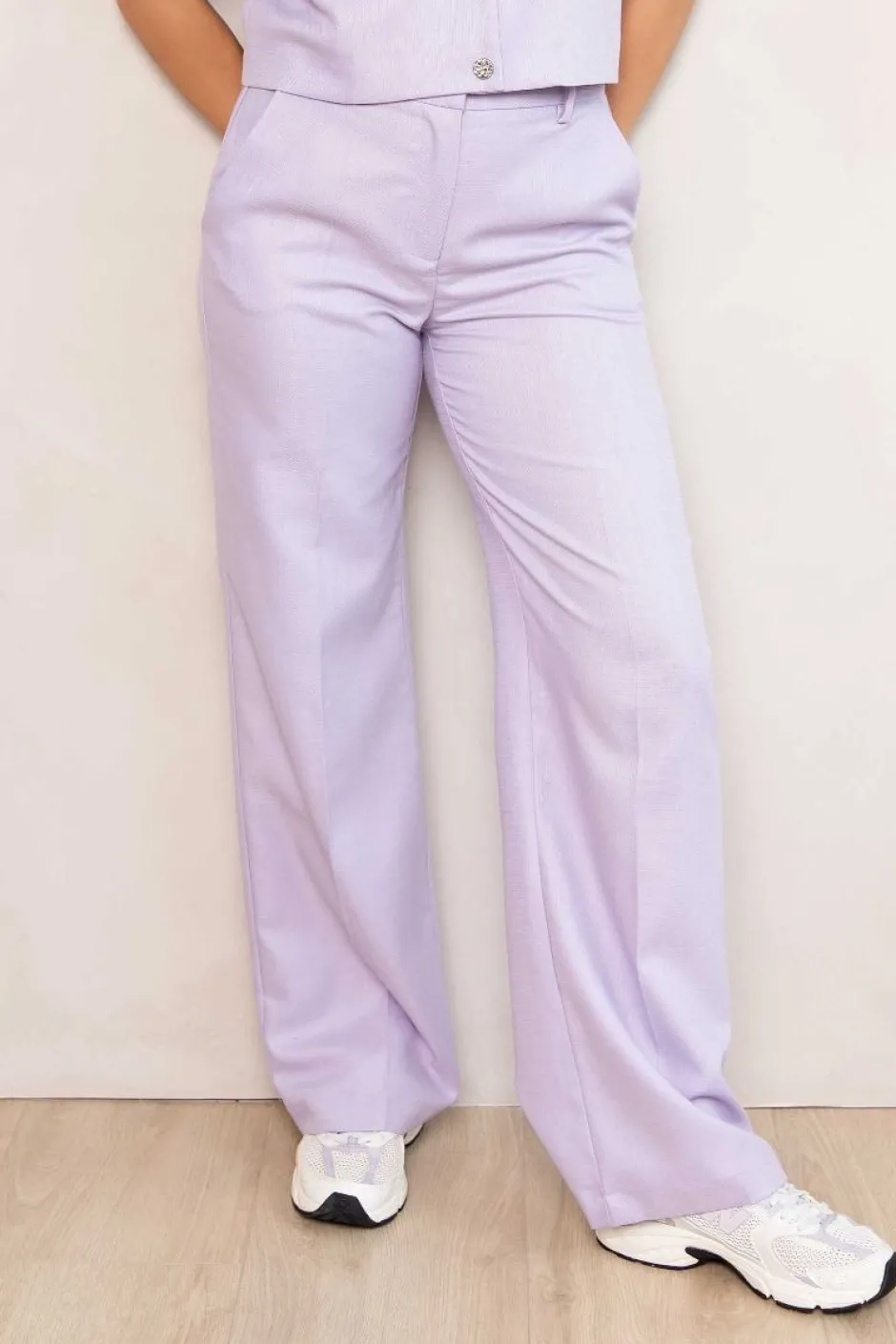 Online Pants Lolani | Lilac crocus | DAMES Co-ords|Broeken