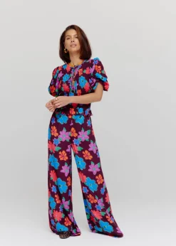 New Pants Rosie | Mystic flower | Harper & Yve DAMES Co-ords|Broeken
