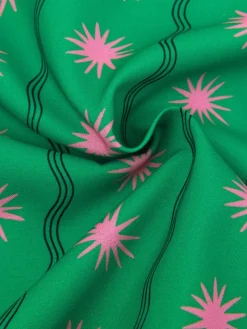 Hot Pants Veerle | Green print | DAMES Co-ords|Broeken