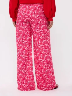 Best Pants Veerle | Pink flower | DAMES Co-ords|Broeken