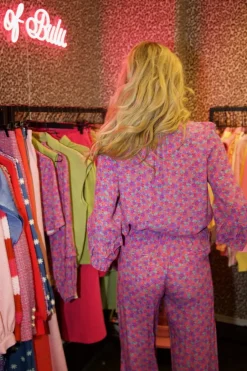 Pants Zola | Multi flower | DAMES Co-ords|Broeken