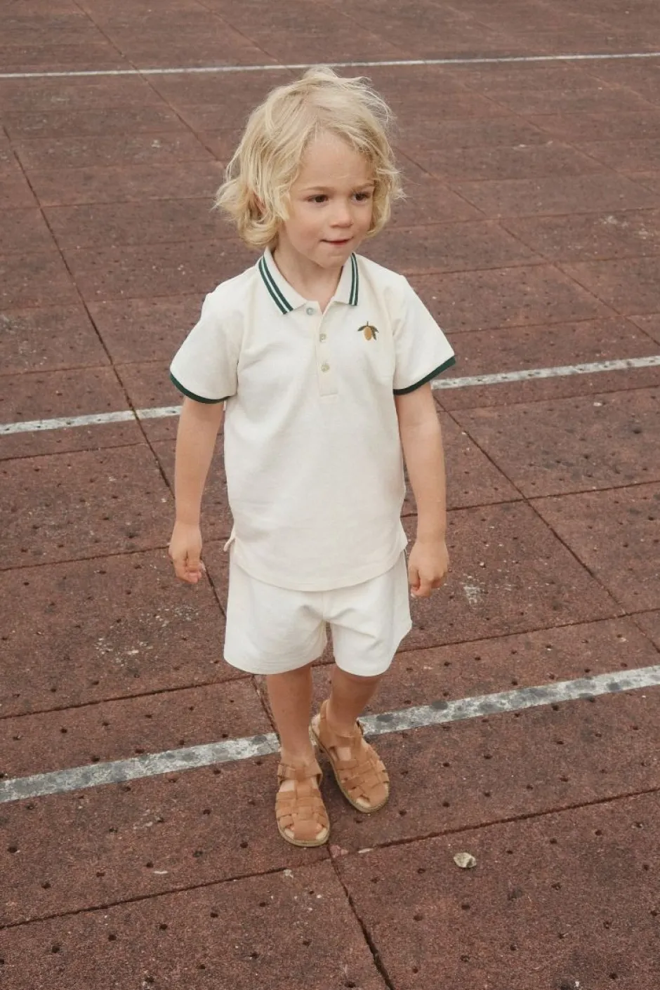 Discount Polo shirt Florian gots | Antique white | Shirts|Shirts