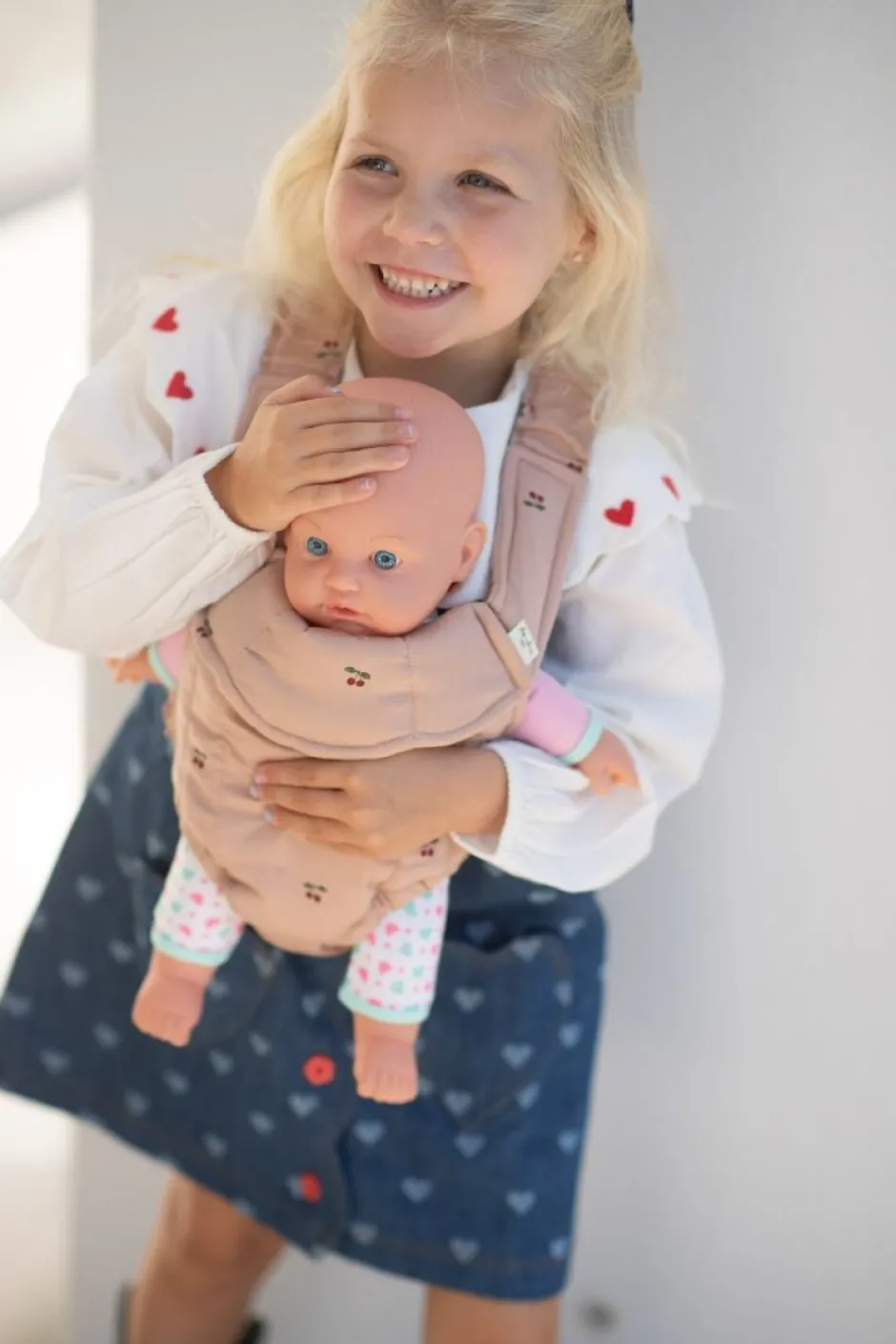 Outlet Poppendraagzak | Cherry blush | Educatief Speelgoed|Poppen & Accessoires