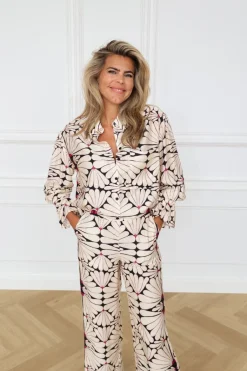 New Printed pants Novel | Flower | DAMES Co-ords|Broeken