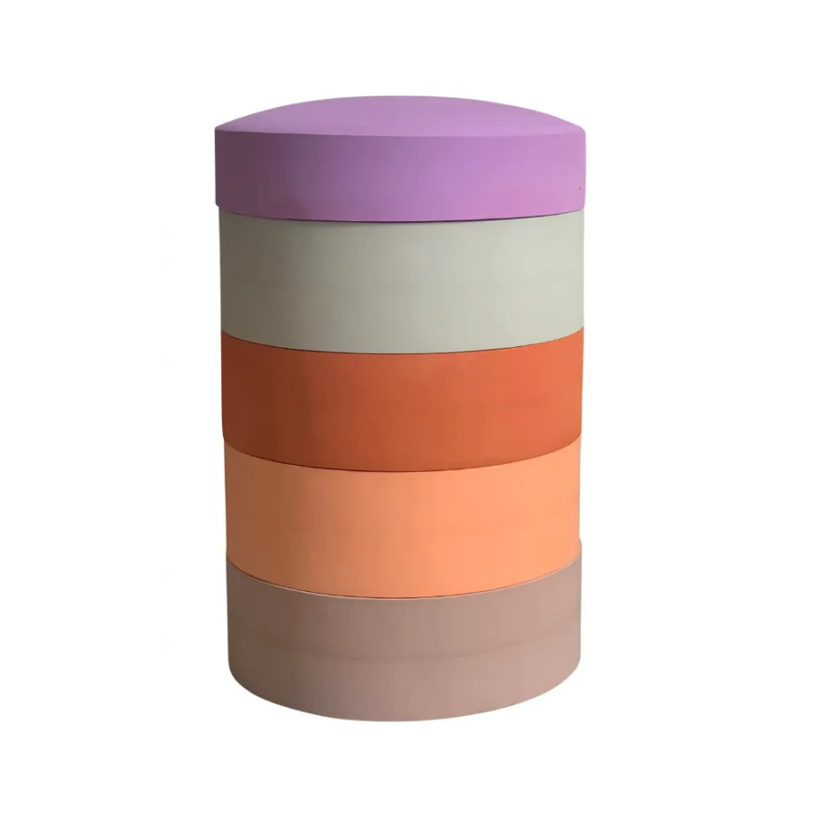 Rainbow chair earth | 5 stuks | Open ended speelgoed | Decoraties & Accessoires