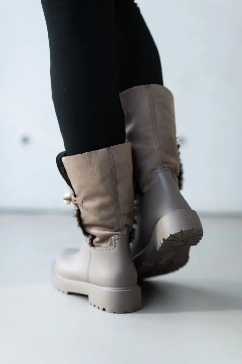 Discount Regenlaarzen Garfil | Taupe | DAMES Laarzen & Boots