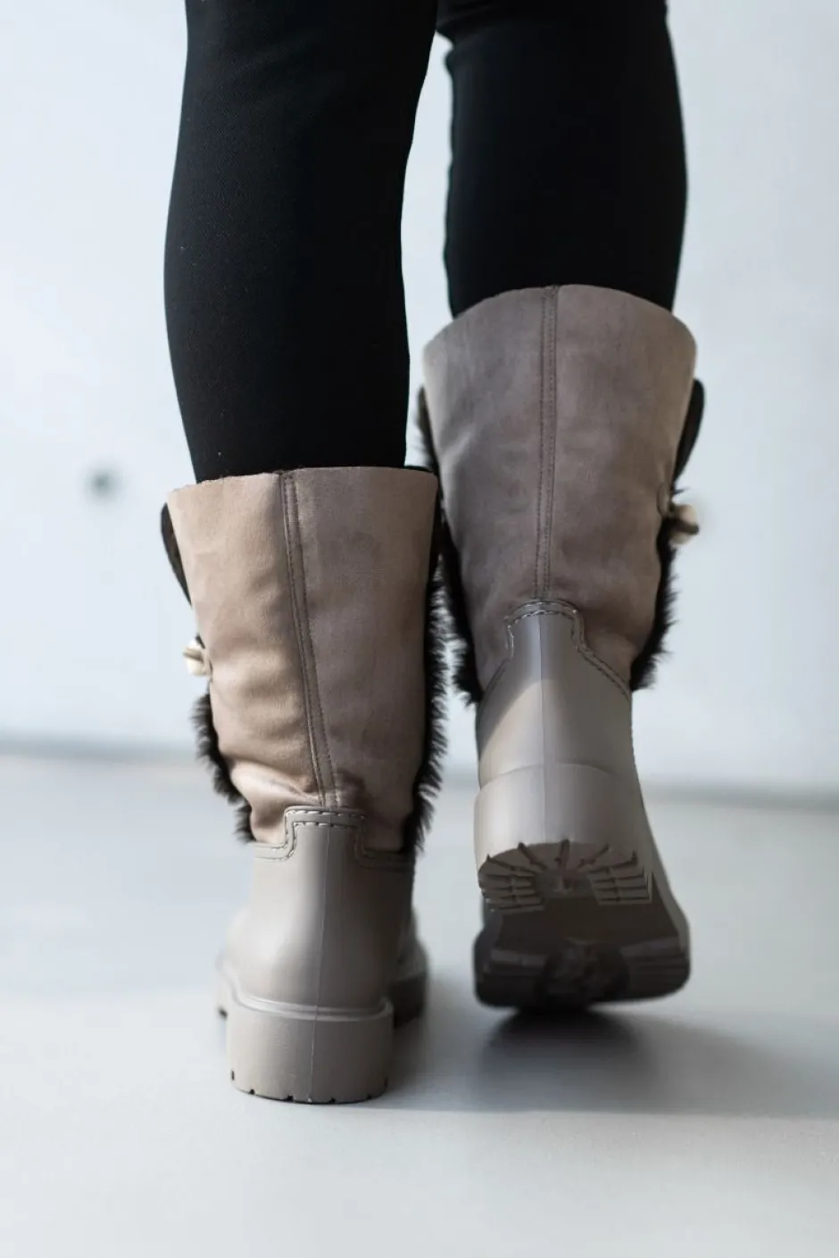 Discount Regenlaarzen Garfil | Taupe | DAMES Laarzen & Boots