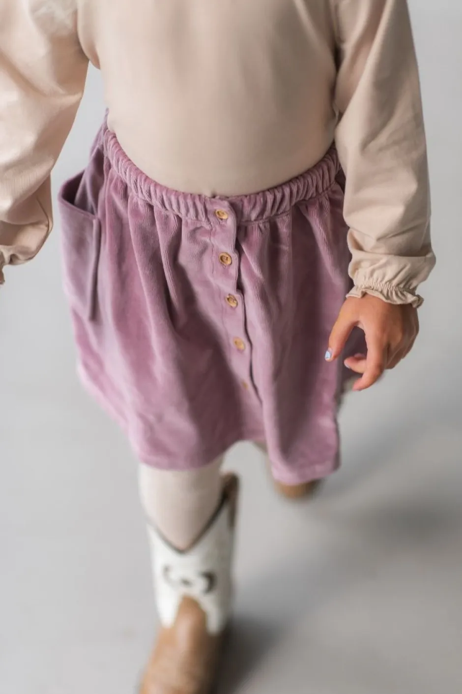 Sale Rok Vieve | Mauve velvet | DAMES Rokken|Rokken