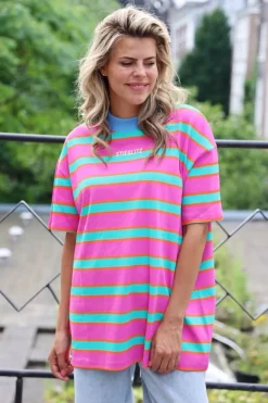 Hot Romee oversized T-shirt | Purple | DAMES Tops|Tops