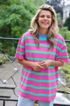 Hot Romee oversized T-shirt | Purple | DAMES Tops|Tops