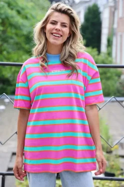 Hot Romee oversized T-shirt | Purple | DAMES Tops|Tops