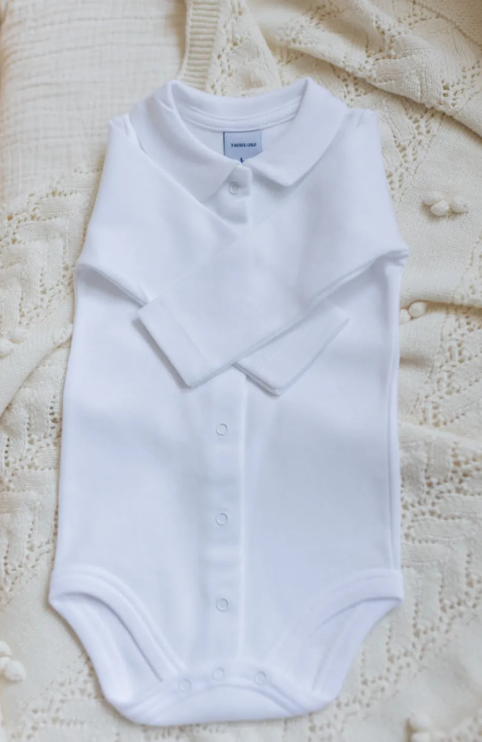 Best Romper Joes | Kraagje wit | Lange mouwen | Babidu Rompers