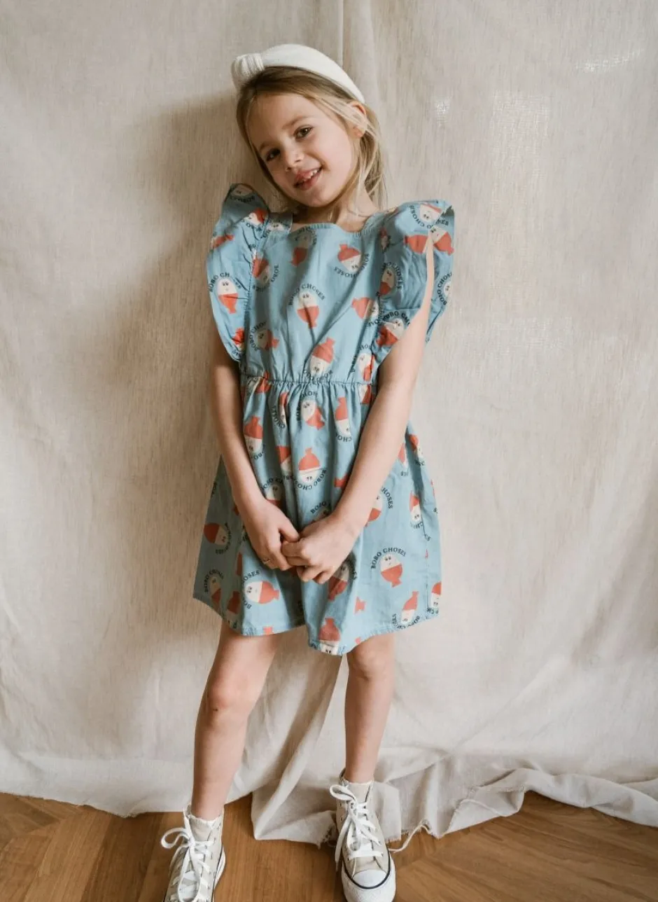 New Ruffle dress Morning egg all over | DAMES Jurken & Salopettes|Jurken