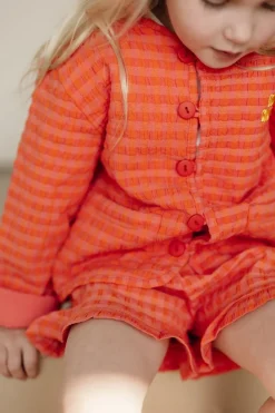 Discount Ruffle woven shorts Vichy | DAMES Co-ords|Co-ords