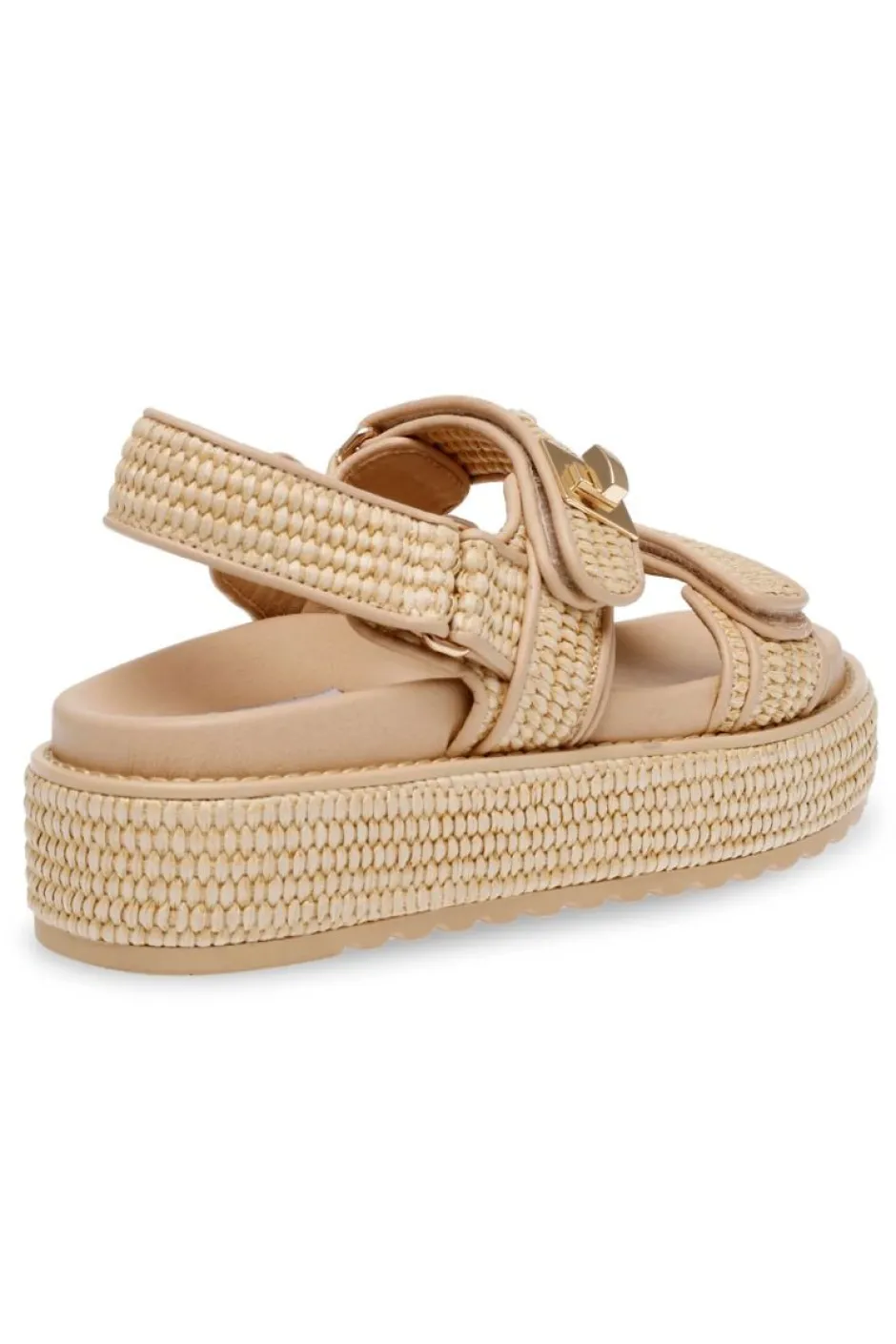 Hot Sandaal Bigmona | Nat Raffia | DAMES Sandalen & Slippers
