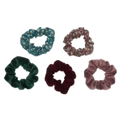 Outlet Scrunchies winter | Into the woods | 5 stuks | Mimi & Lula Haaraccessoires