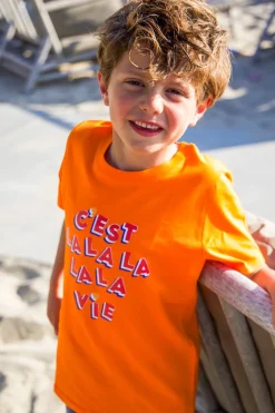 Online Shirt C'est La Vie kids | Orange | DAMES Shirts|Shirts