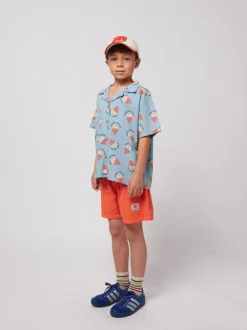 Outlet Shirt Morning egg all over | Light denim | DAMES Co-ords|Co-ords